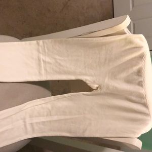 white/cream comfy leggings